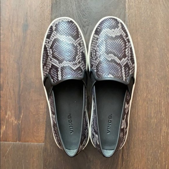 NIB ~ VINCE BLAIR 5 SNAKE SLIP ON SNEAKERS sz 8.5 - Picture 14 of 15
